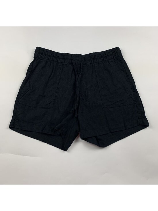Old Navy Pants - Old Navy Black Linen Blend High Rise Pull On Shorts S